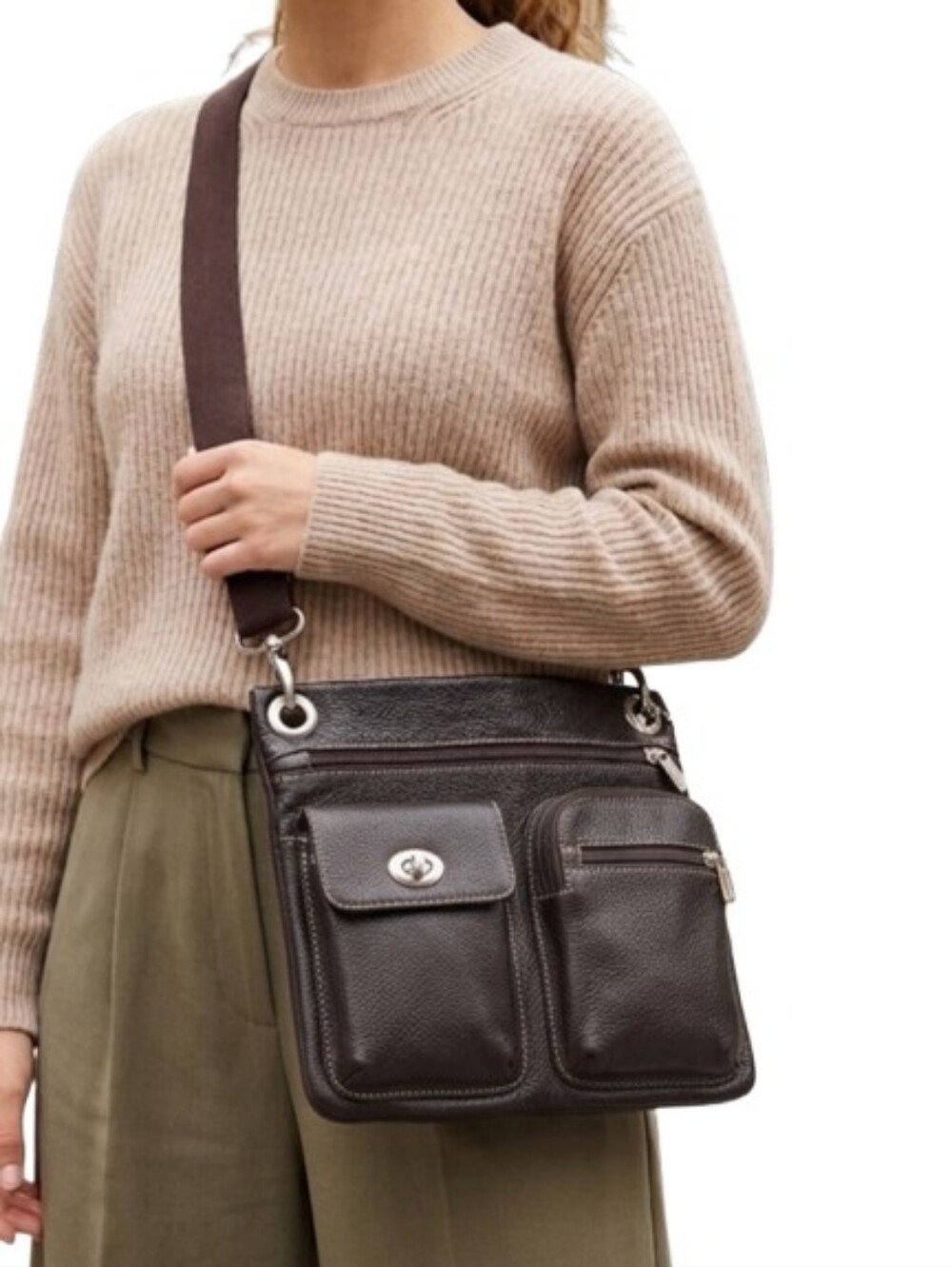 ROOTS Tribe Villager Cervino Crossbody Shoulder Bag